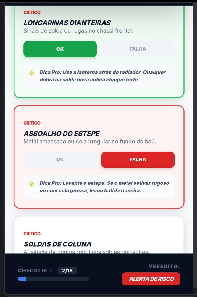 AuditCar Pro WebApp Screenshot 2